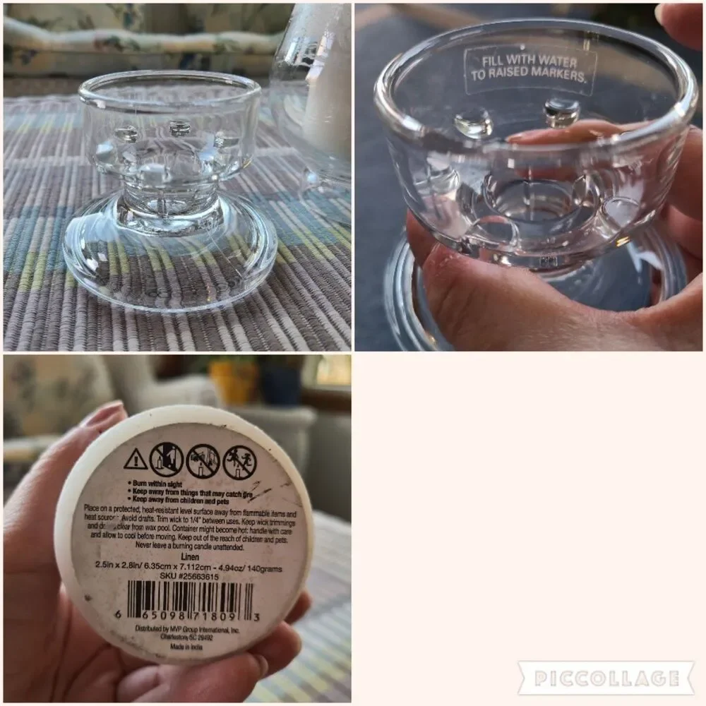 Vintage Avon President's Club 1996 Luminarc Glass Hurricane Lamp Sleigh Ride